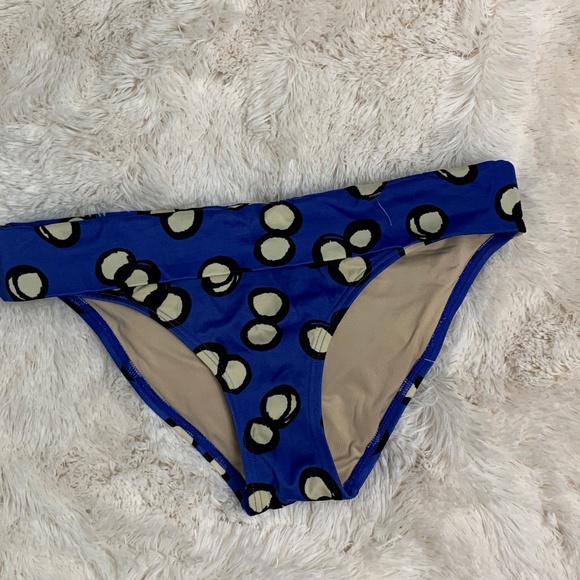 Victoria's Secret Other - Victoria's Secret Blue Dot Foldover Bikini Bottom